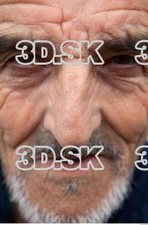 Old white man head wrinkles photo 0003
